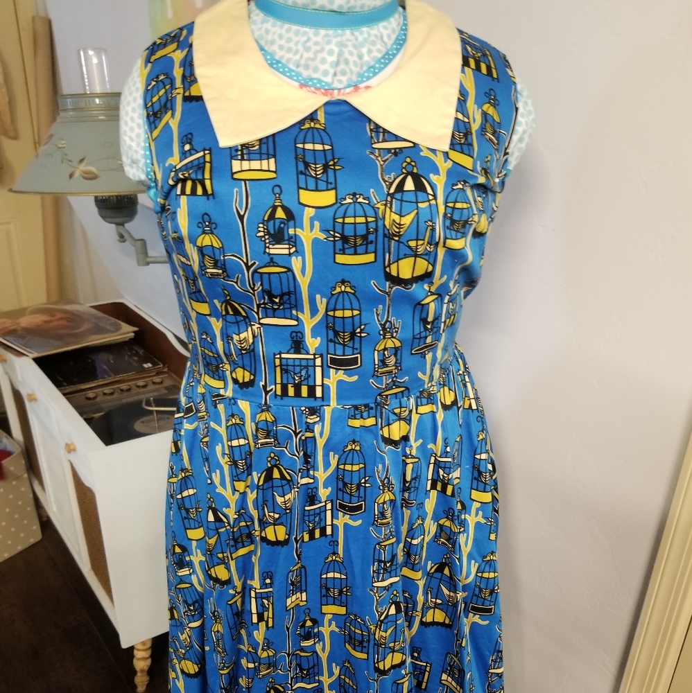 Lovely Pinup Couture birdcage dress